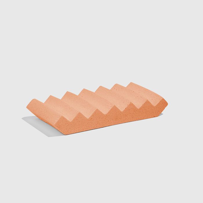 saboneteira minimalista laranja com vao