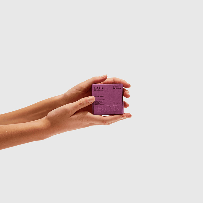 Shampoo em barra para cabelos danificados